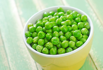 Image showing green peas