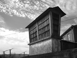 Image showing Traditional hay store