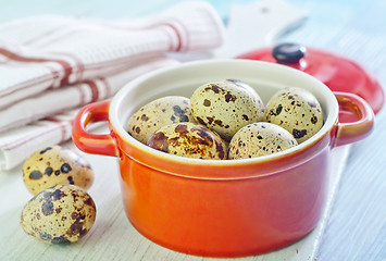 Image showing quail eggs