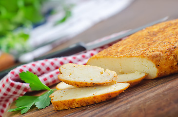 Image showing baked cheese