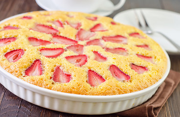 Image showing pie with strawberry