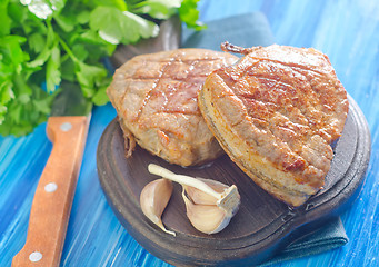 Image showing steak on board