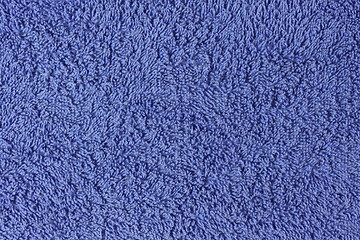 Image showing Slighty worn purple towel