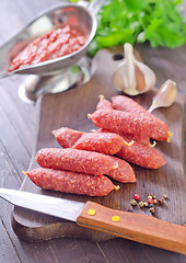 Image showing sausages