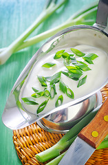 Image showing sour cream with onion