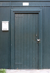 Image showing Warehouse Door