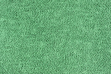 Image showing Worn green towel