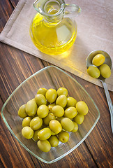 Image showing green olive