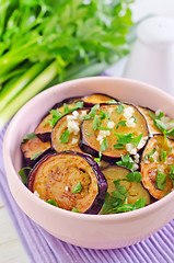 Image showing fried eggplant