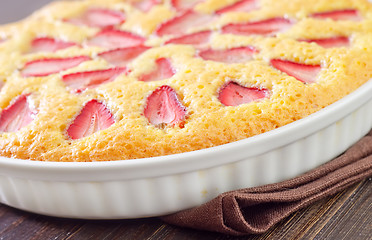 Image showing pie with strawberry