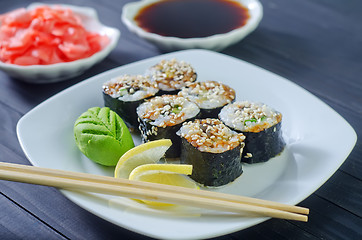 Image showing sushi