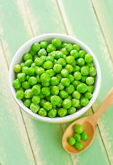 Image showing green peas