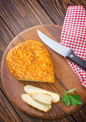 Image showing baked cheese