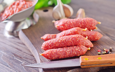 Image showing sausages