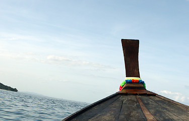 Image showing Long tail boat