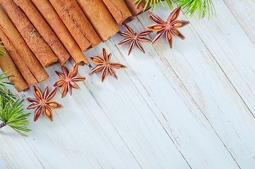 Image showing cinnamon and anise