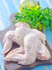 Image showing raw chicken wings