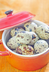 Image showing quail eggs