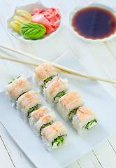 Image showing sushi