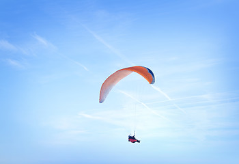 Image showing paraglider in sky