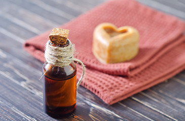 Image showing aroma oil and soap