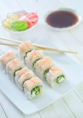 Image showing sushi