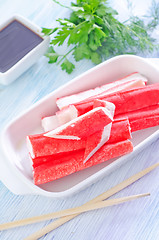 Image showing crab sticks