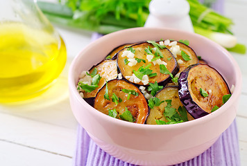 Image showing fried eggplant