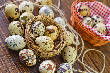 Image showing quail eggs