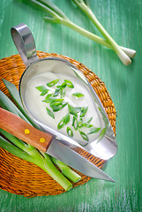 Image showing sour cream with onion