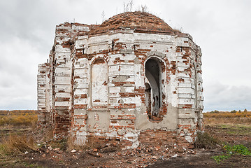 Image showing Broken church in Romanovo village. Tyumen region