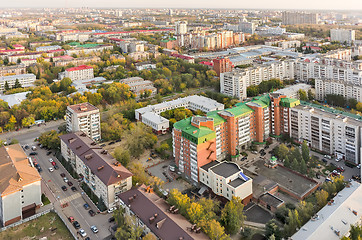 Image showing Aerial urban view on Holodilnaya street. Tyumen