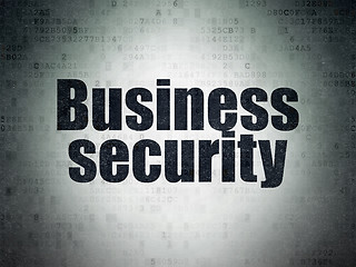 Image showing Safety concept: Business Security on Digital Paper background
