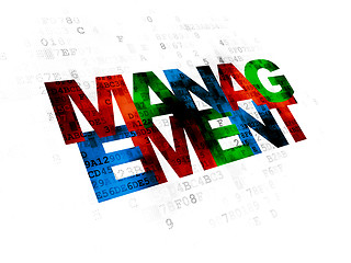 Image showing Business concept: Management on Digital background