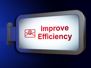 Image showing Business concept: Improve Efficiency and Email on billboard background