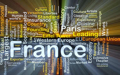Image showing France background concept glowing