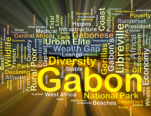 Image showing Gabon background concept glowing