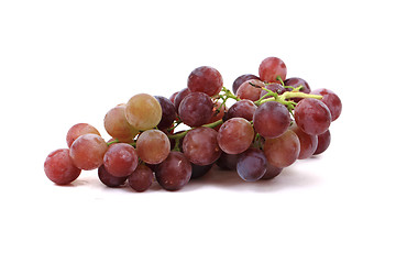 Image showing red grape isolated 