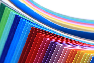 Image showing colors papers background