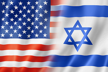Image showing USA and Israel flag