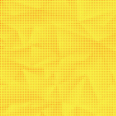 Image showing Set of Halftone Dots. Dots on Yellow Background.