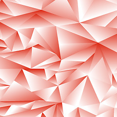 Image showing Abstract Red Polygonal Background