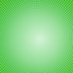 Image showing Dots on Green Background. Halftone Texture. 