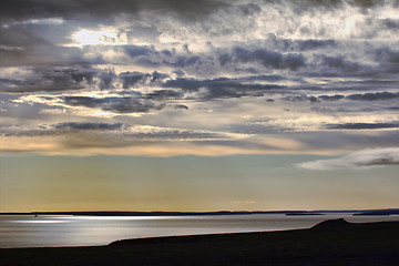 Image showing view of nuclear-povered site on Novaya Zemlya. Russian Arctic