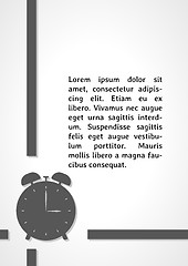 Image showing alarm clock dark infographics