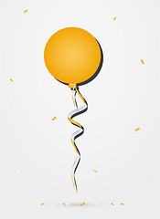 Image showing balloon with confetti