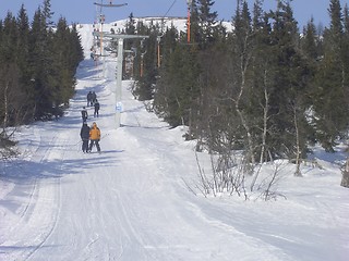 Image showing Ski lift