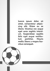 Image showing football symbol dark infographics