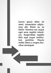 Image showing two arrows symbol dark infographics