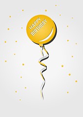 Image showing balloon with birthday wish